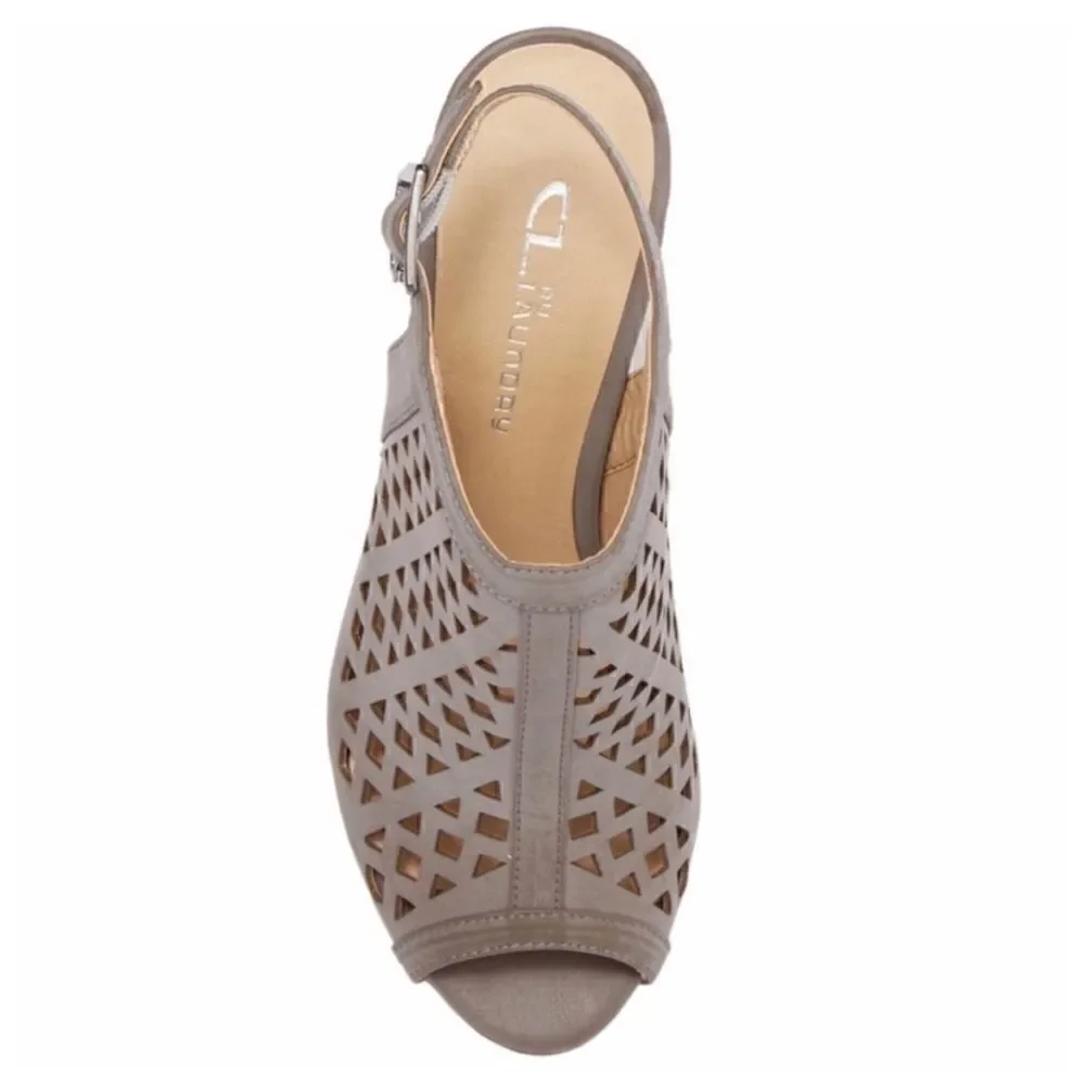 NEW Chinese Laundry Laser Cut Peep Toe Heel Sandal Size 9.5
